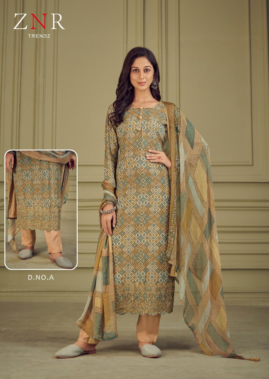 Znr Ashmita New Exclusive Wear Designer Printed Salwar Suits Collection